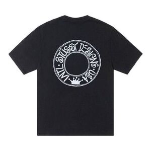 Stüssy Black Buana Pigment Dyed Graphic T-Shirt Authentic